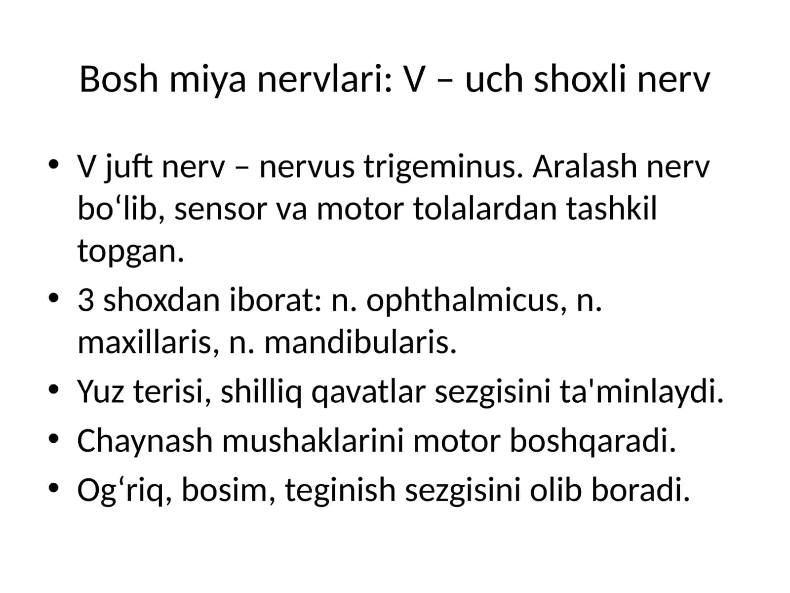 Uch shoxli nerv 1