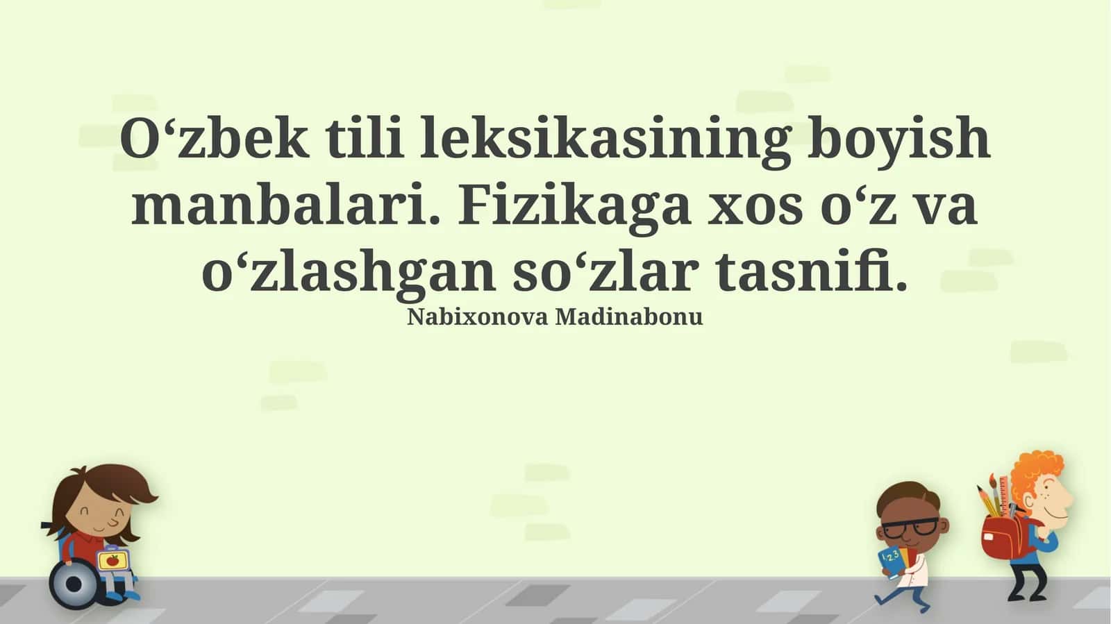 O‘zbek tili leksikasining boyish manbalari 1