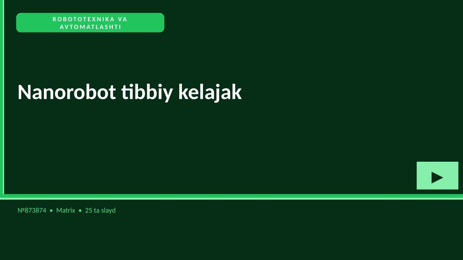 Nanorobot tibbiy kelajak 1