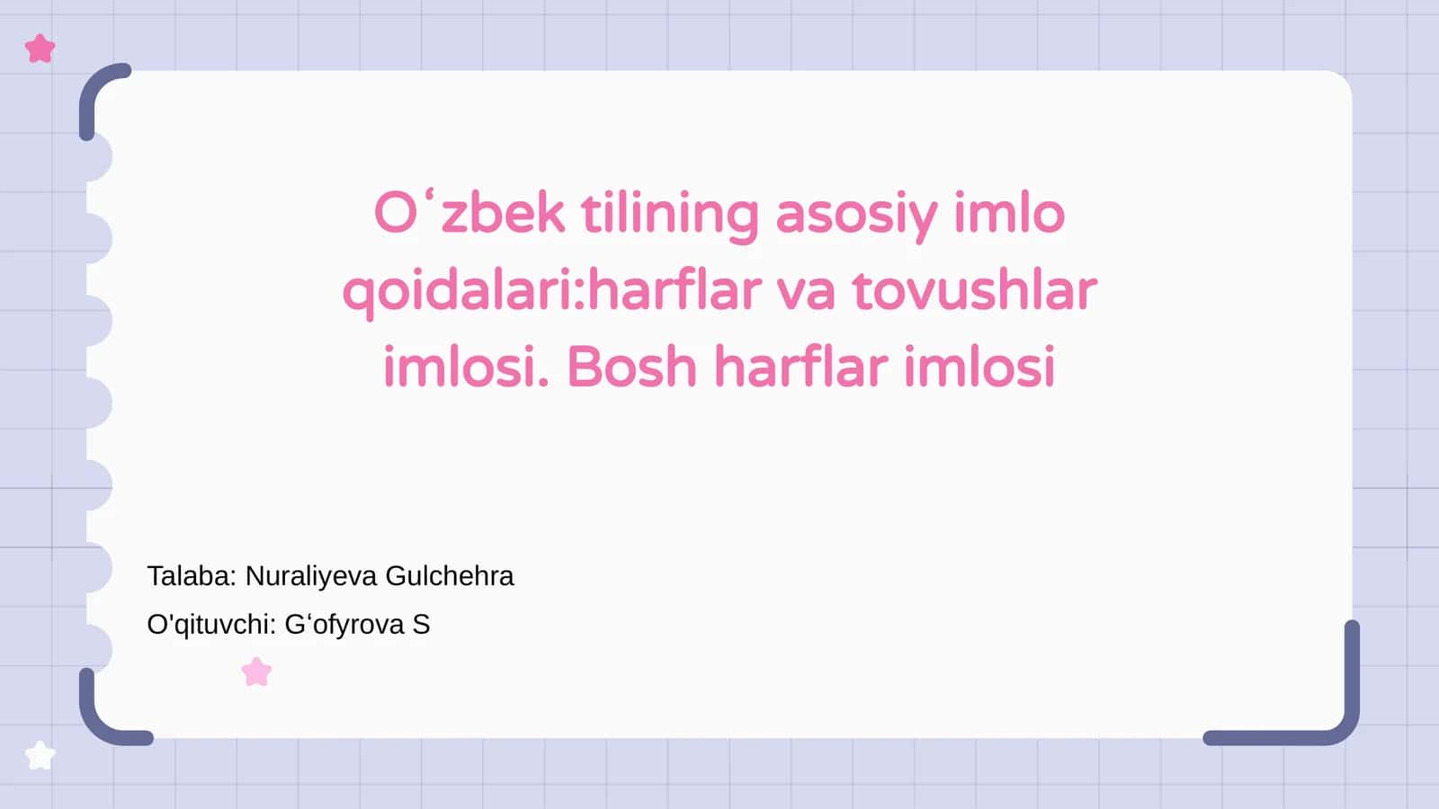 Oʻzbek tilining asosiy imlo qoidalari 1