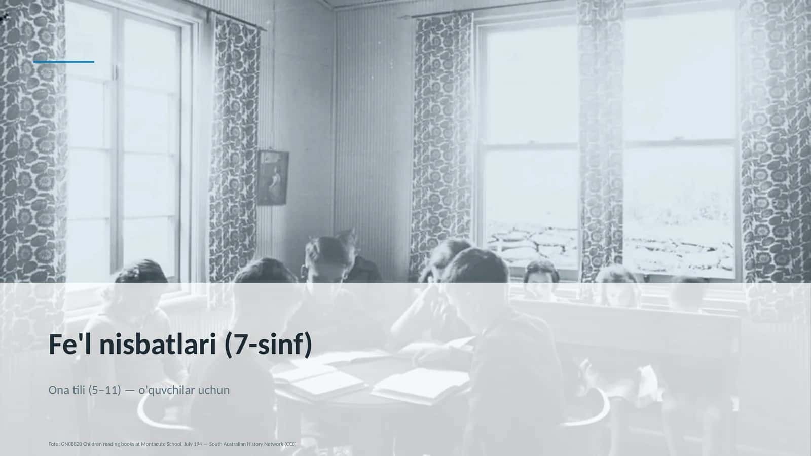 Fe'l nisbatlari (7-sinf) 1