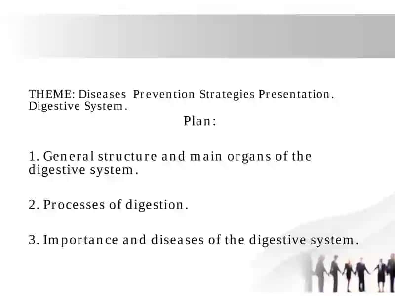 Diseases  Prevention Strategies Presentation. Digestive System.