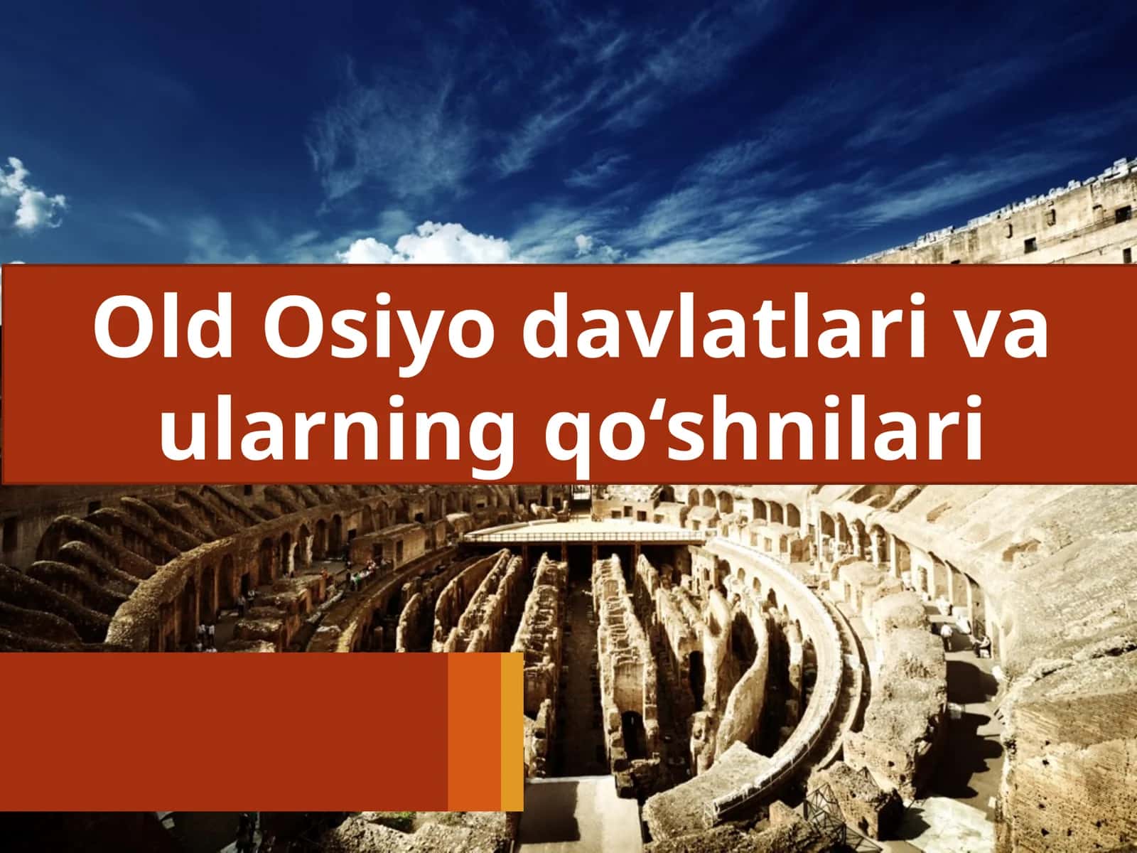 Old Osiyo davlatlari va ularning qo'shnilar 1