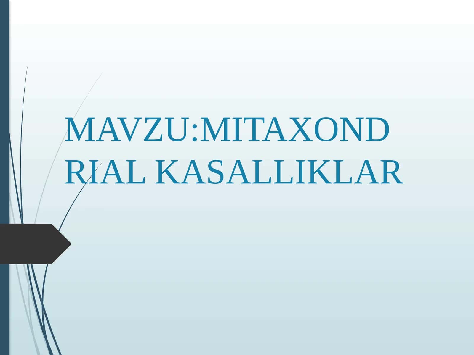 MITAXONDRIAL KASALLIKLAR 1