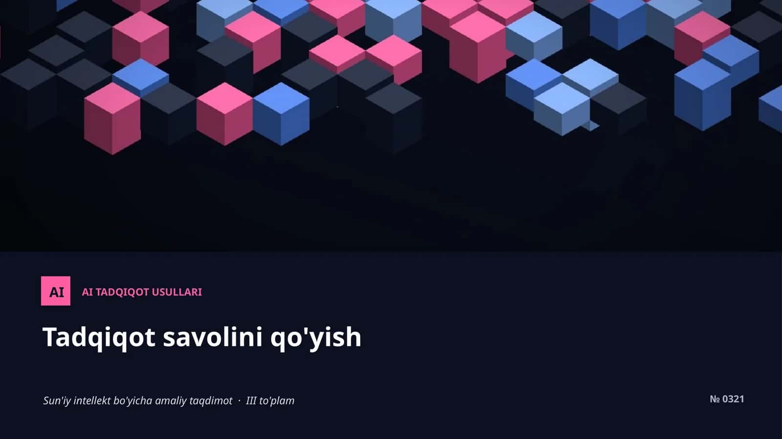AI TADQIQOT USULLARI 1