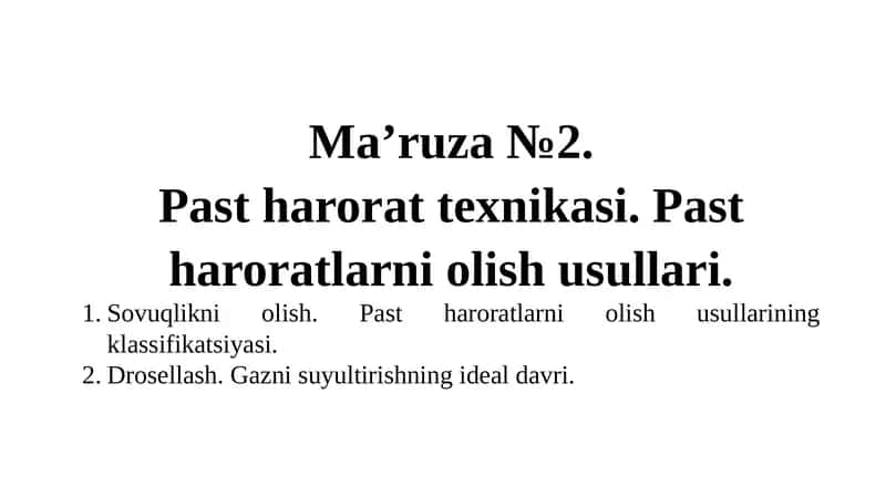 Ma’ruza№2 1