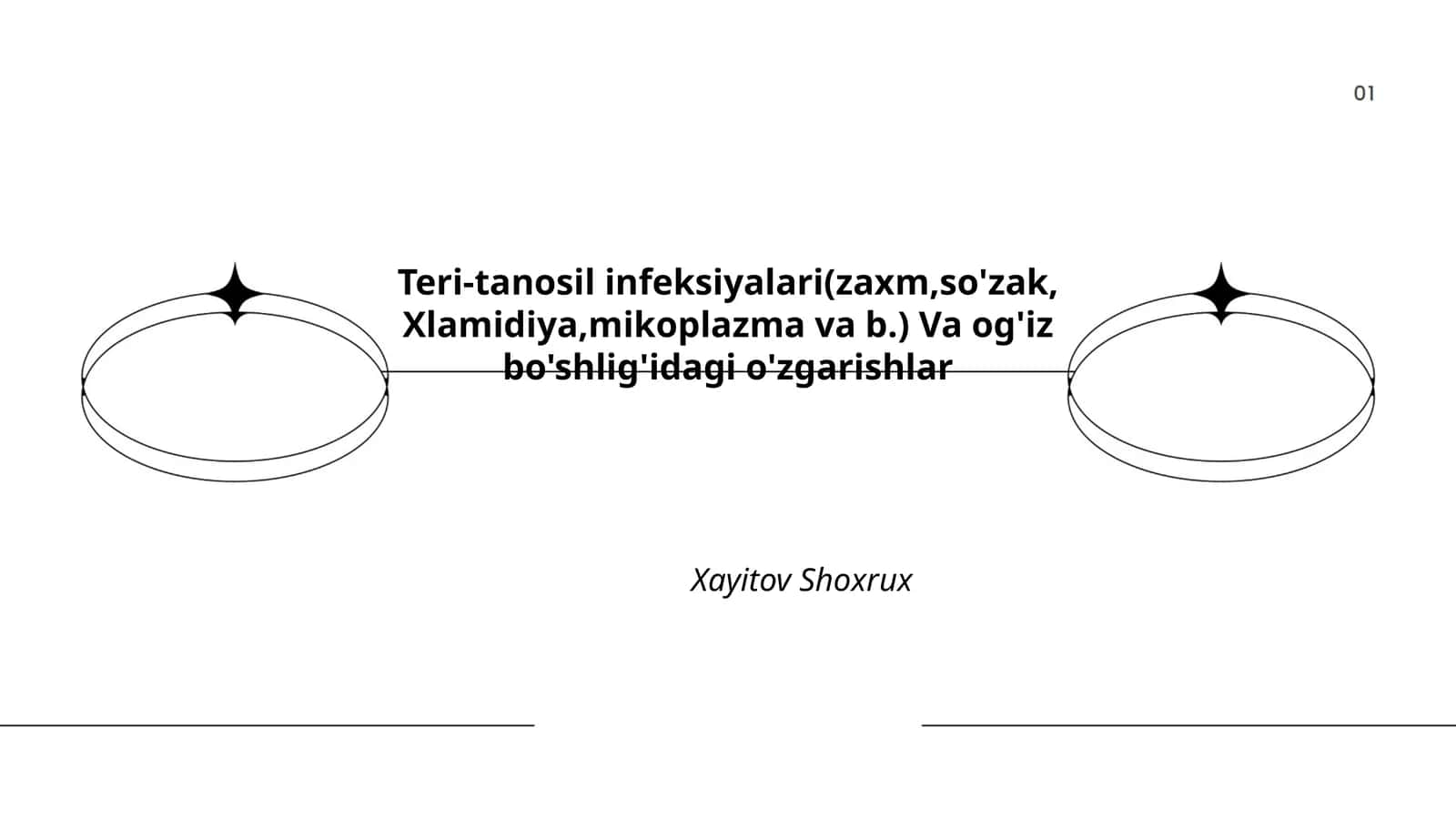 Teri-tanosil infeksiyalari(zaxm,so'zak,Xlamidiya,mikoplazma va b.) Va og'iz bo'shlig'idagi o'zgarishlar 1
