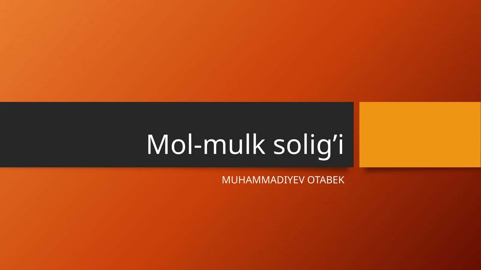 Mol-mulksolig’i 1