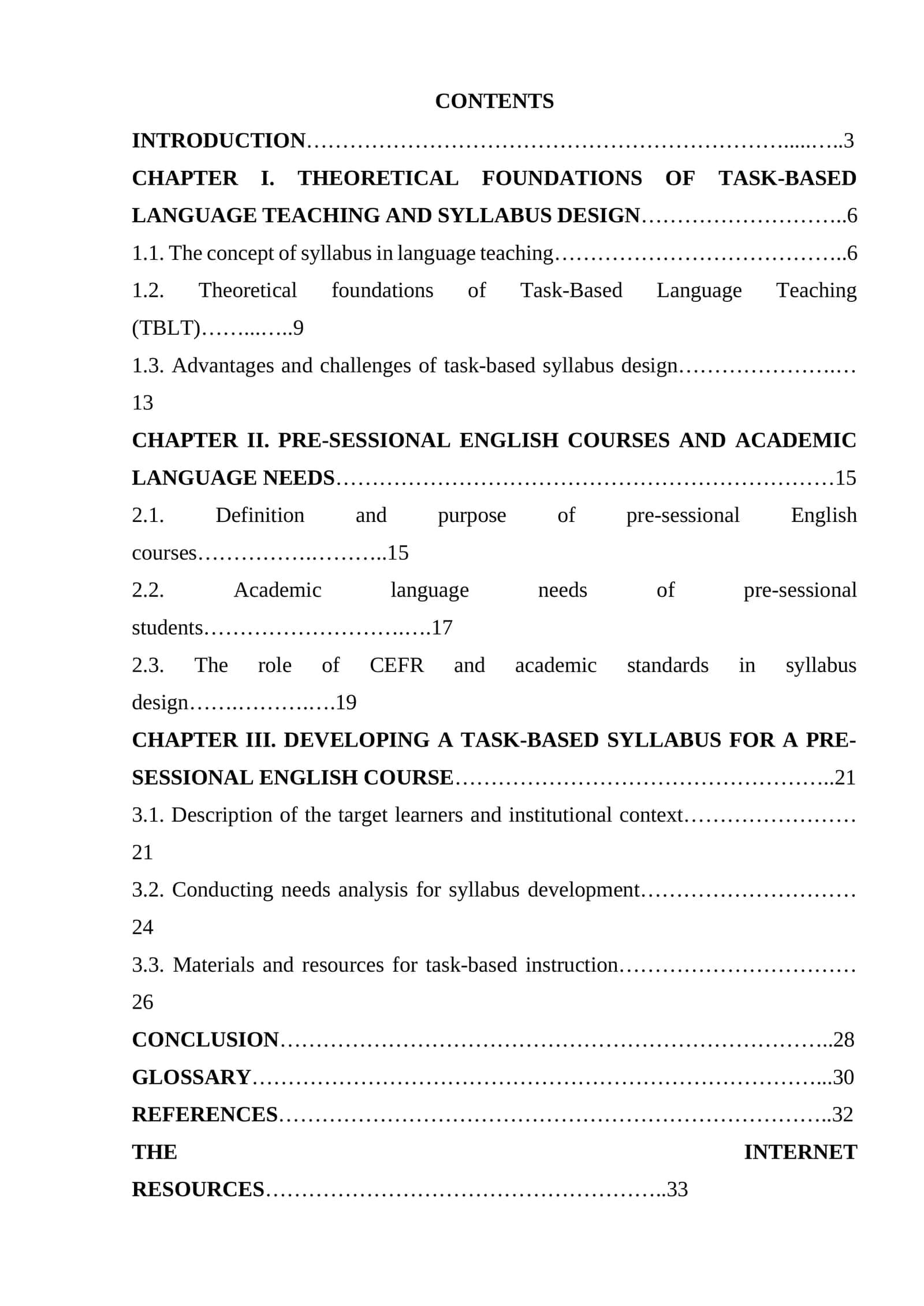 Creating a task-based syllabus for a prosessional english course 1