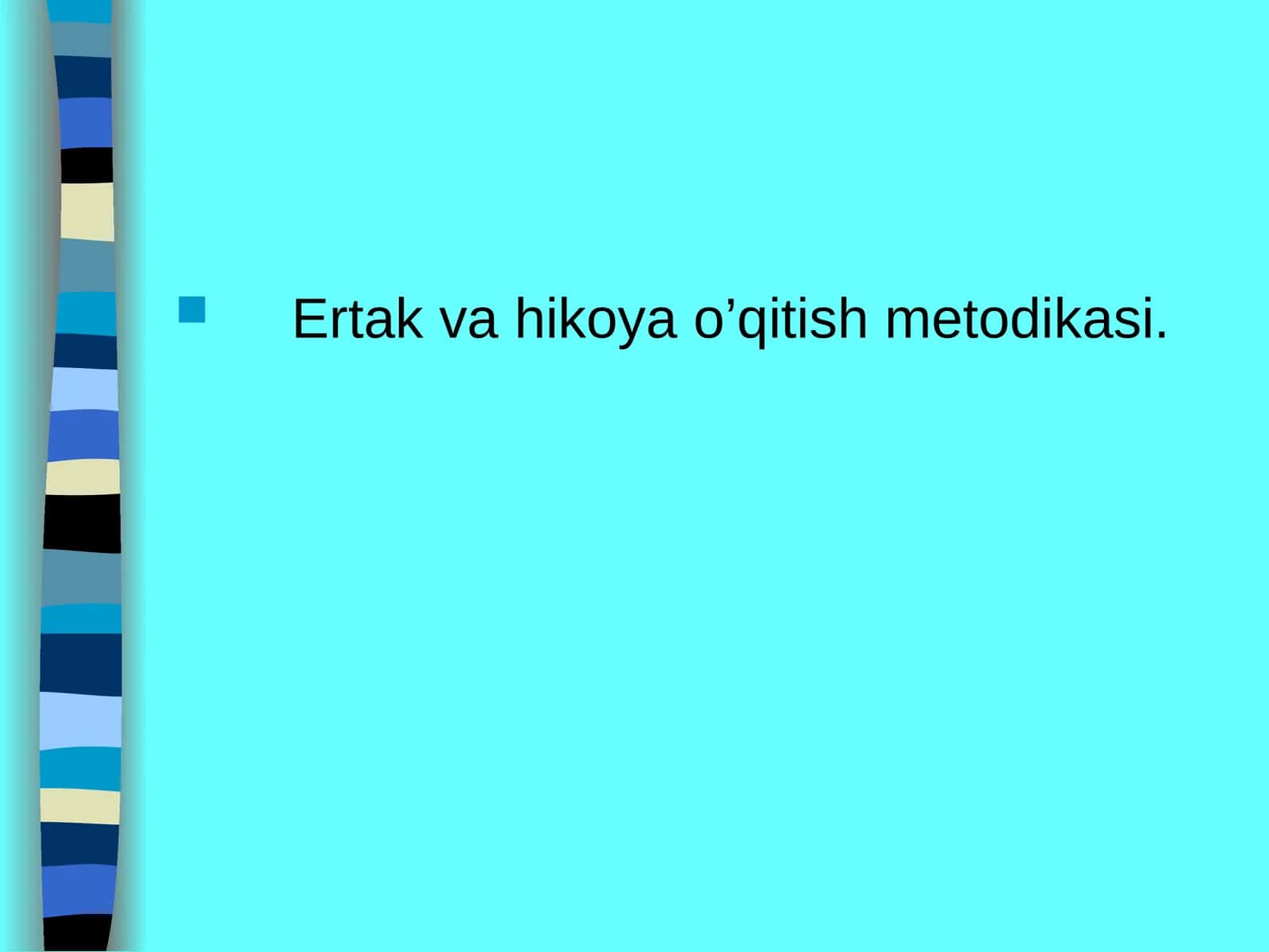 Ertak va hikoya o’qitish metodikasi 1