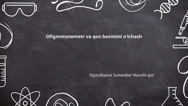 Ofigmotonometr va qon bosimini o'lchash 1