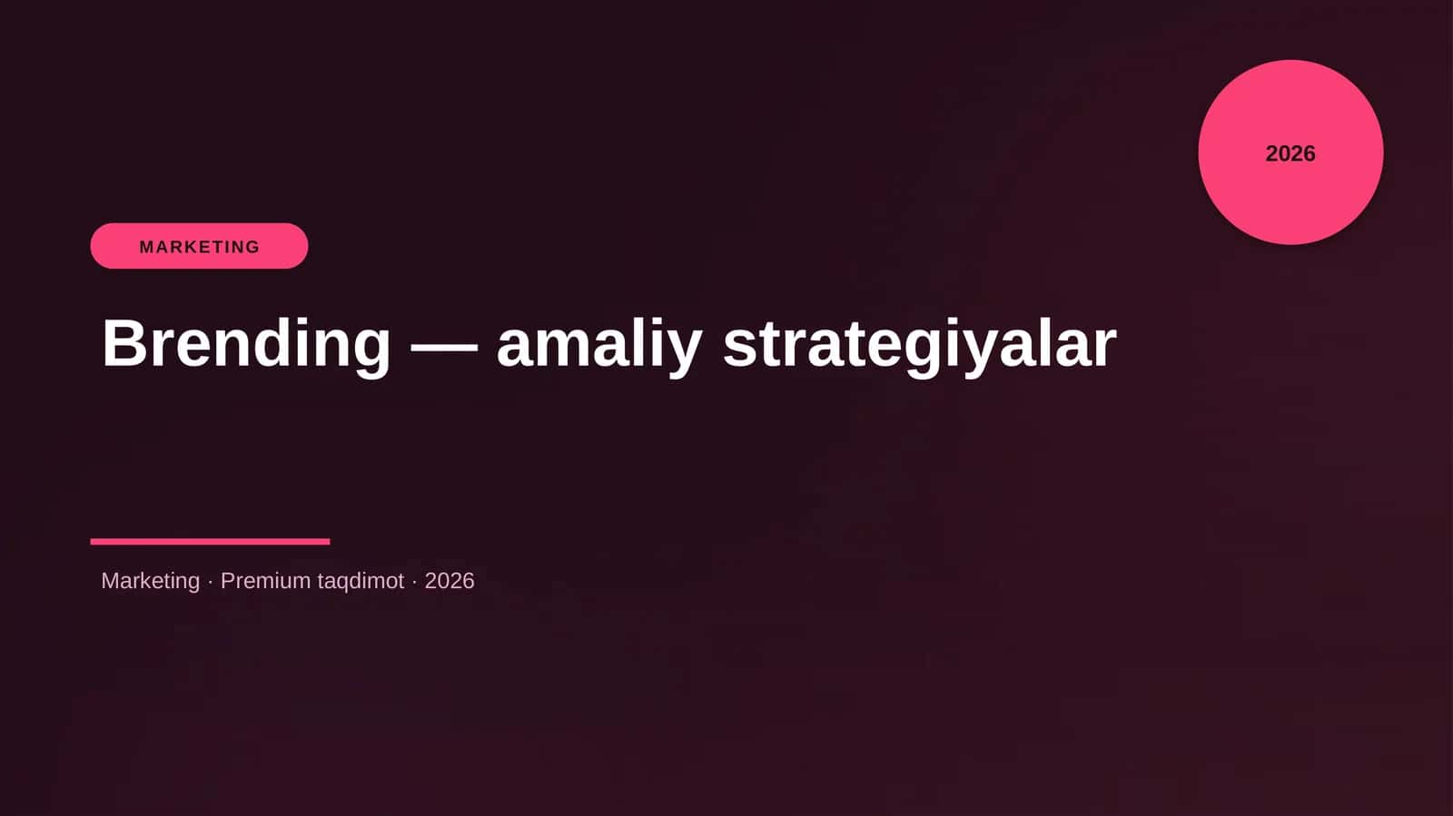 Brending — amaliy strategiyalar 1