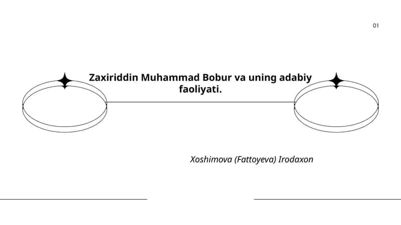 Zaxiriddin Muhammad Boburning adabiy faoliyati 1