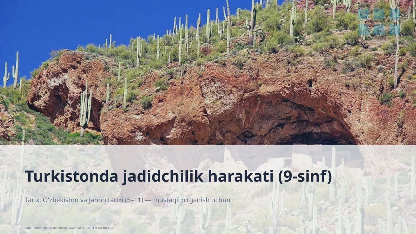 Turkistonda jadidchilik harakati (9-sinf) 1