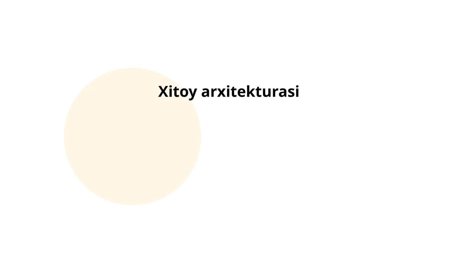 An'anaviy Xitoy arxitekturasi 1
