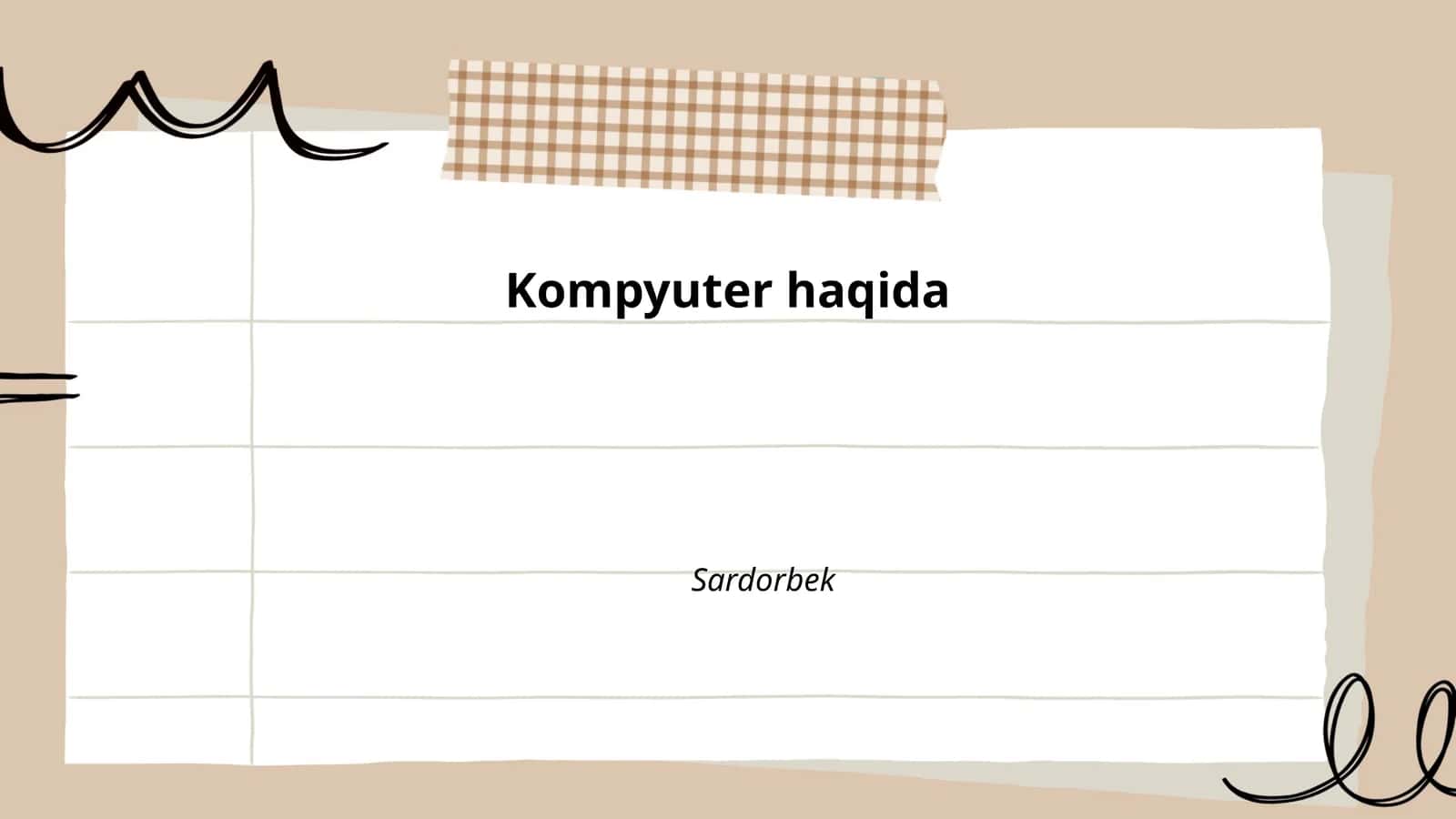 Kompyuterning tarixi 1