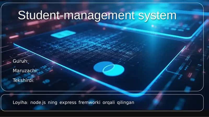 Student-management system 1