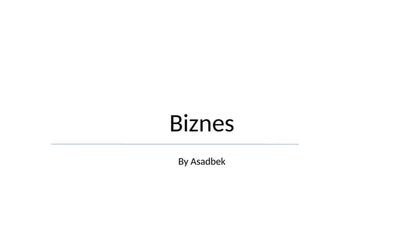 Biznes 1