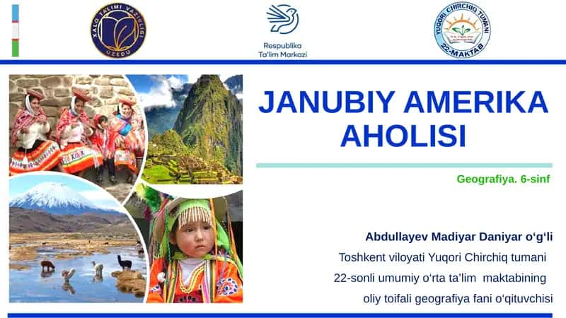 JANUBIY AMERIKA AHOLISI 1