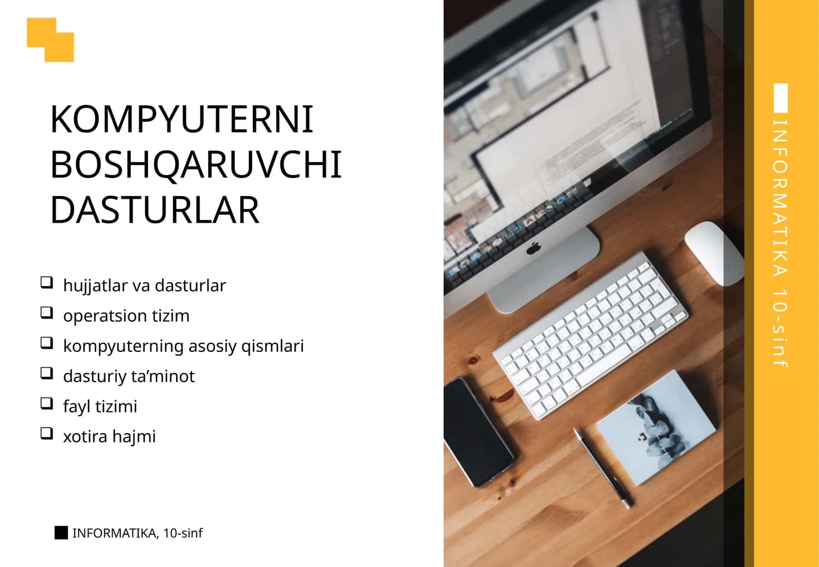 KOMPYUTERNI BOSHQARUVCHI DASTURLAR 1