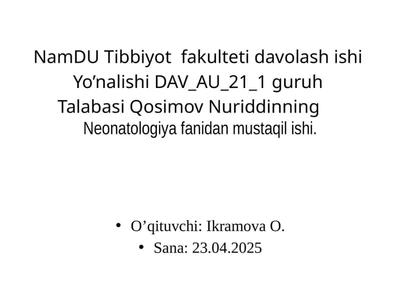 Chaqaloqlar dabuyrak kasalliklari 1