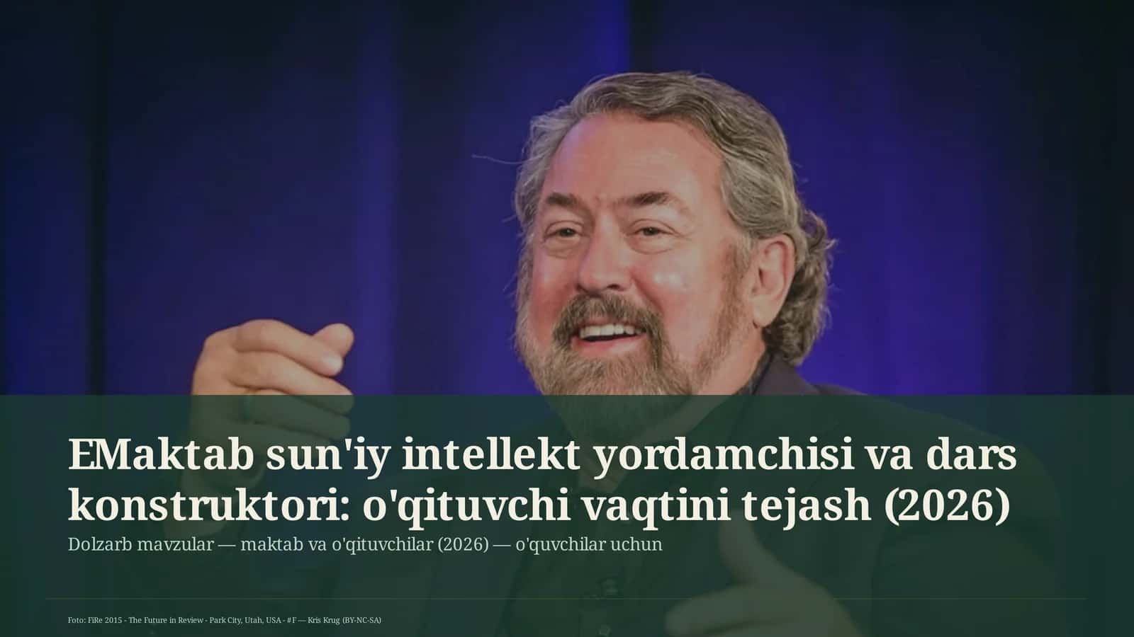 EMaktab sun'iy intellekt yordamchisi va dars konstruktori: o'qituvchi vaqtini tejash 1