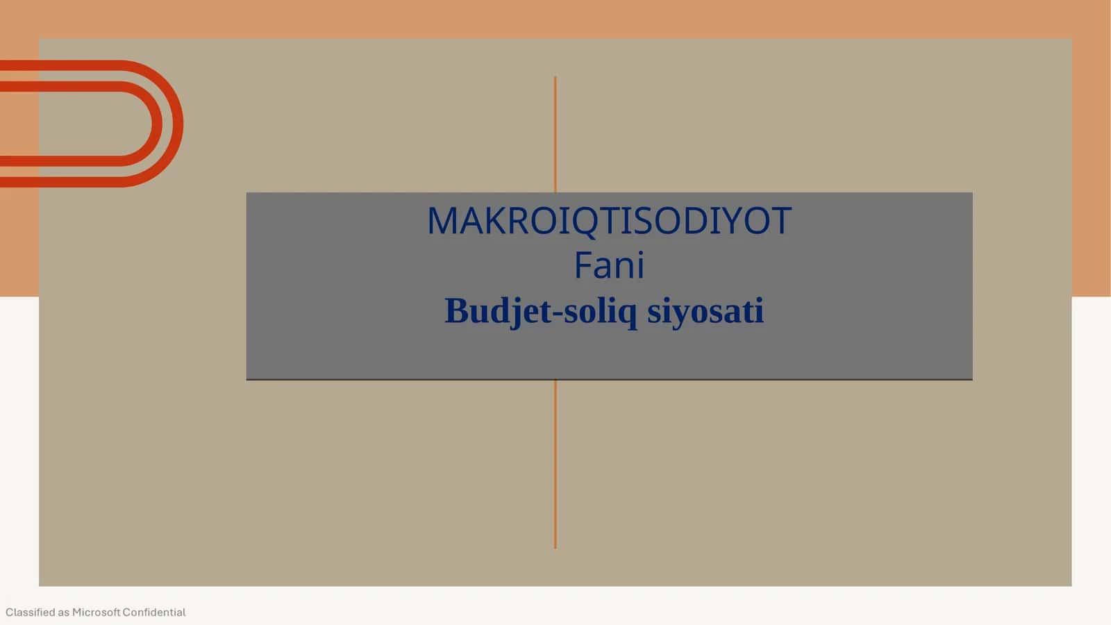 Budjet-soliq siyosati 1