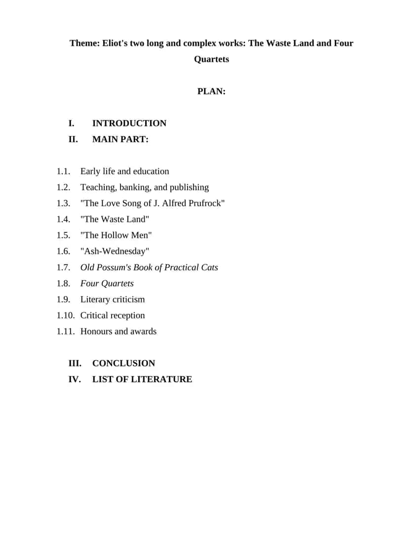 Four Quartets 1