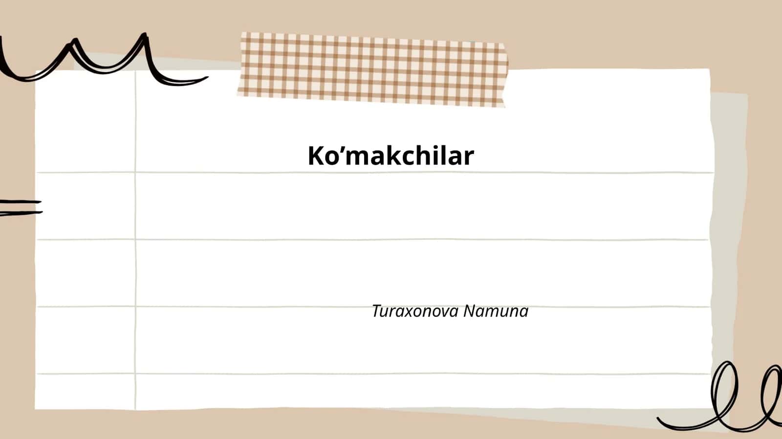 Ko'makchilar 1
