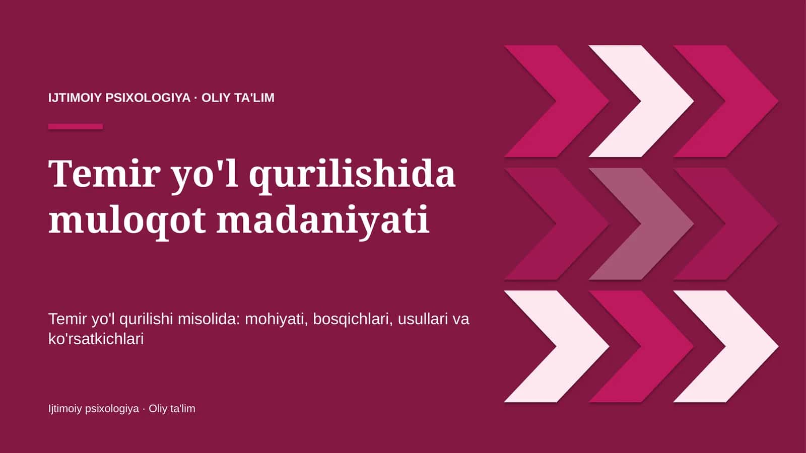Temir yo'l qurilishida muloqot madaniyati 1