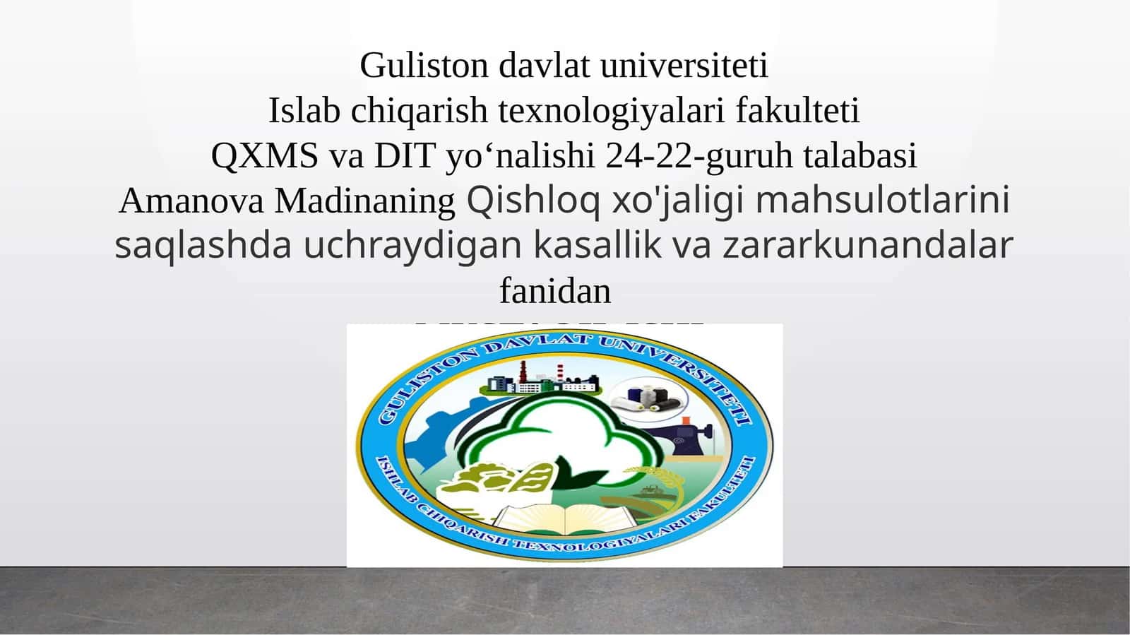 Hasharotlar anatomiyasi 1