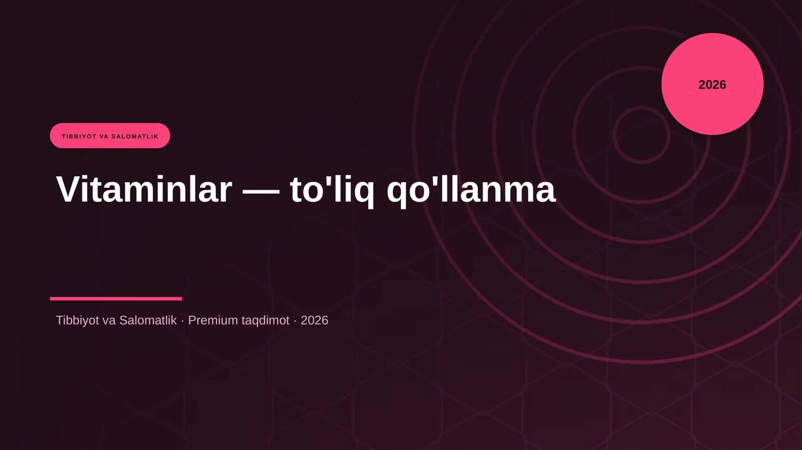 Vitaminlar — to'liq qo'llanma 1