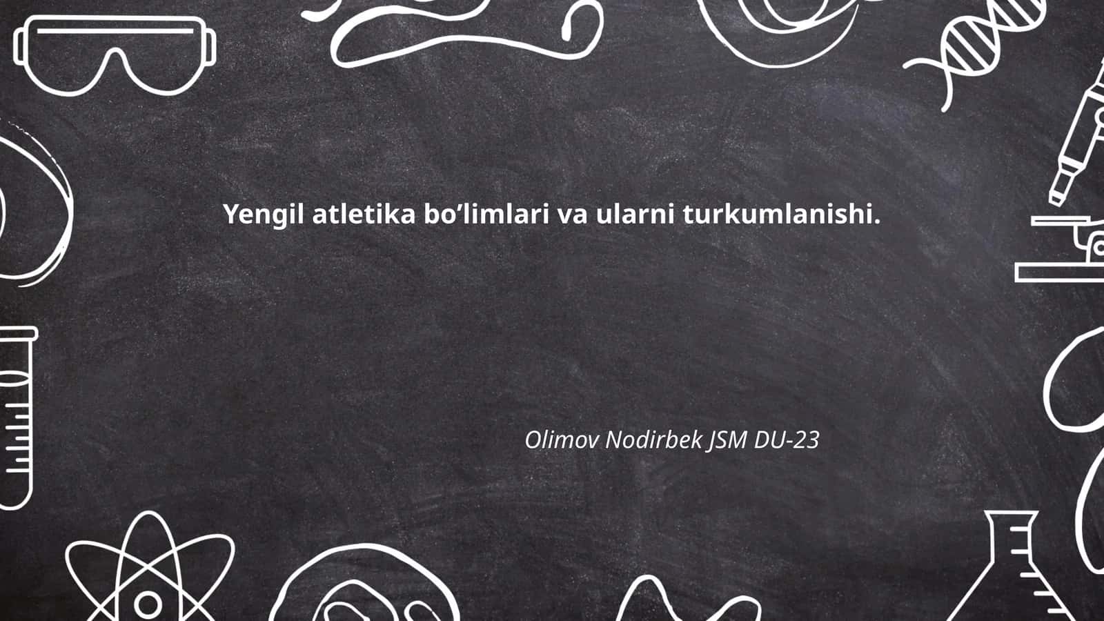 Yugurish masofalari 1