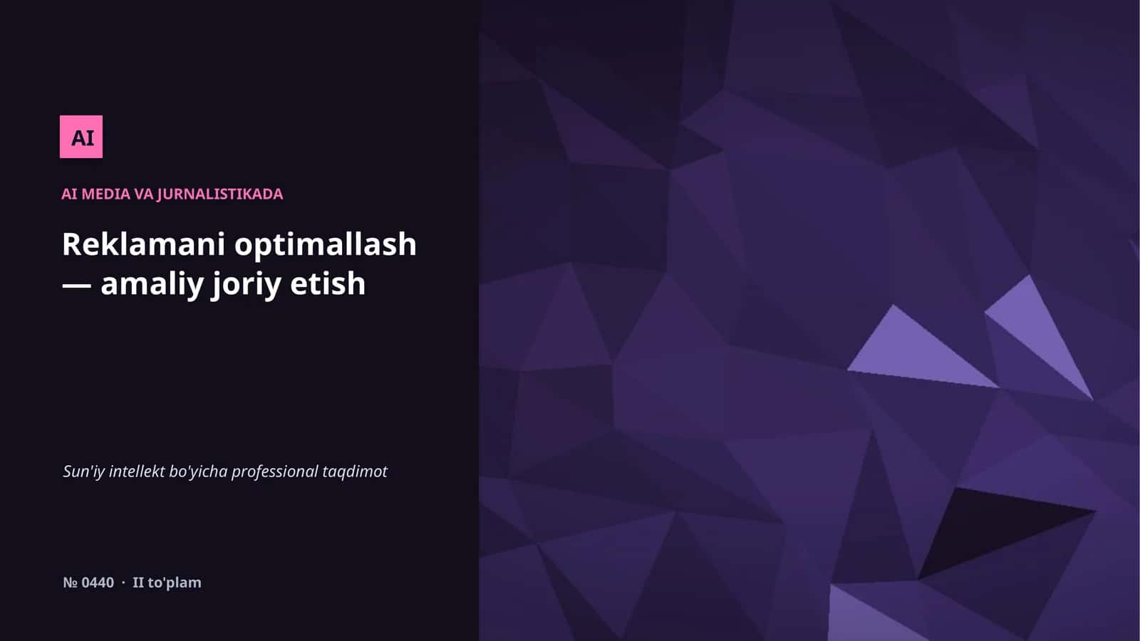 AI MEDIA VA JURNALISTIKADA 1