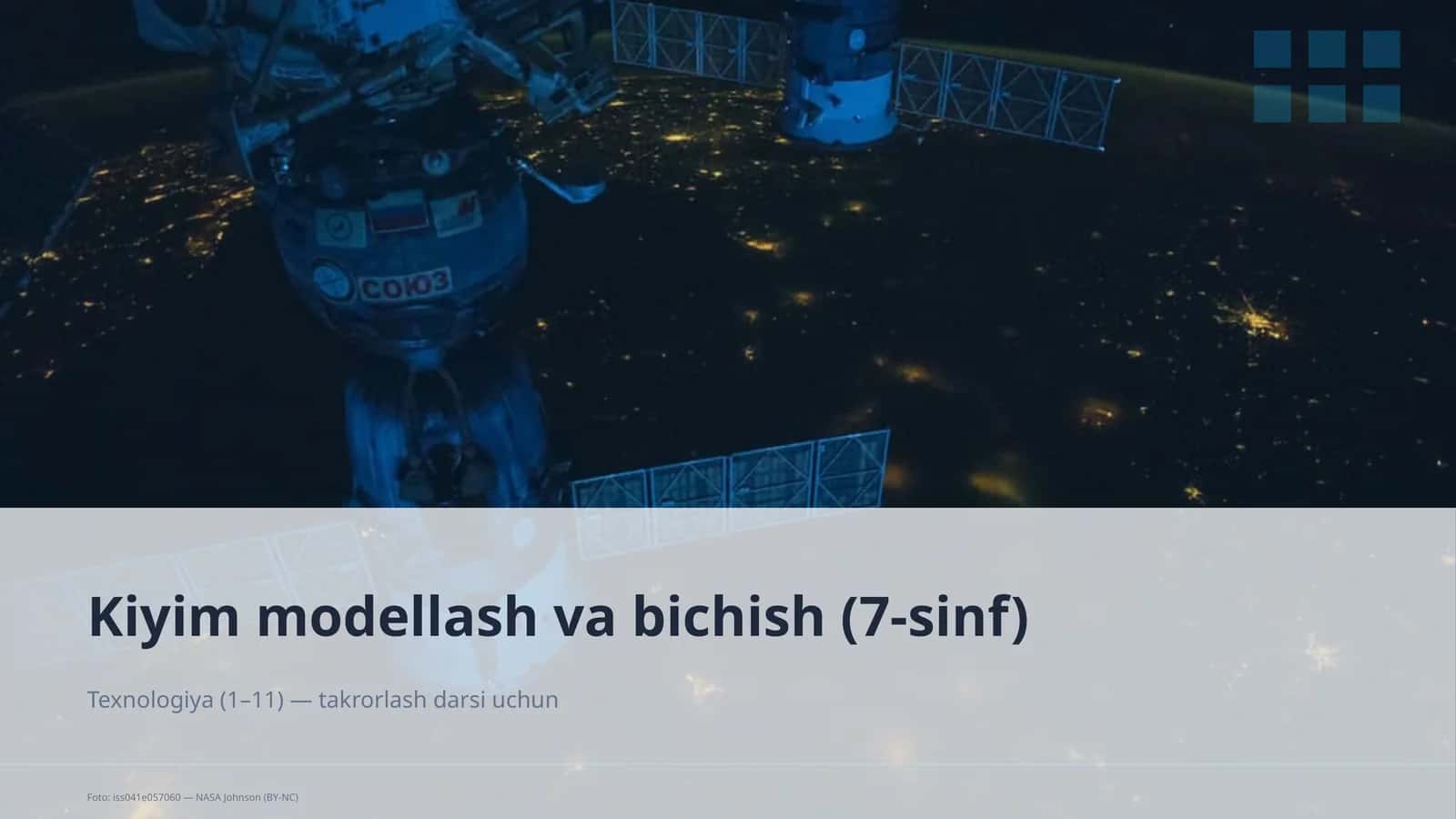 Kiyim modellash va bichish (7-sinf) 1