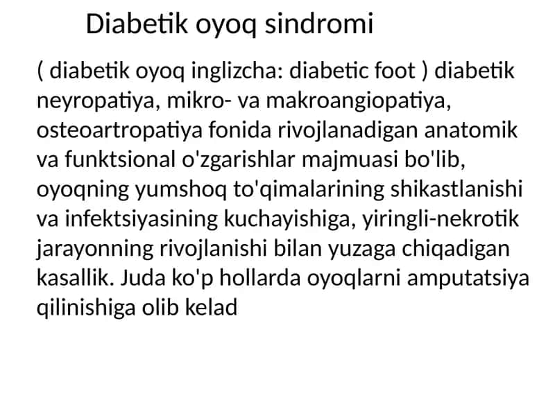 Diabetik oyoq sindromi 1