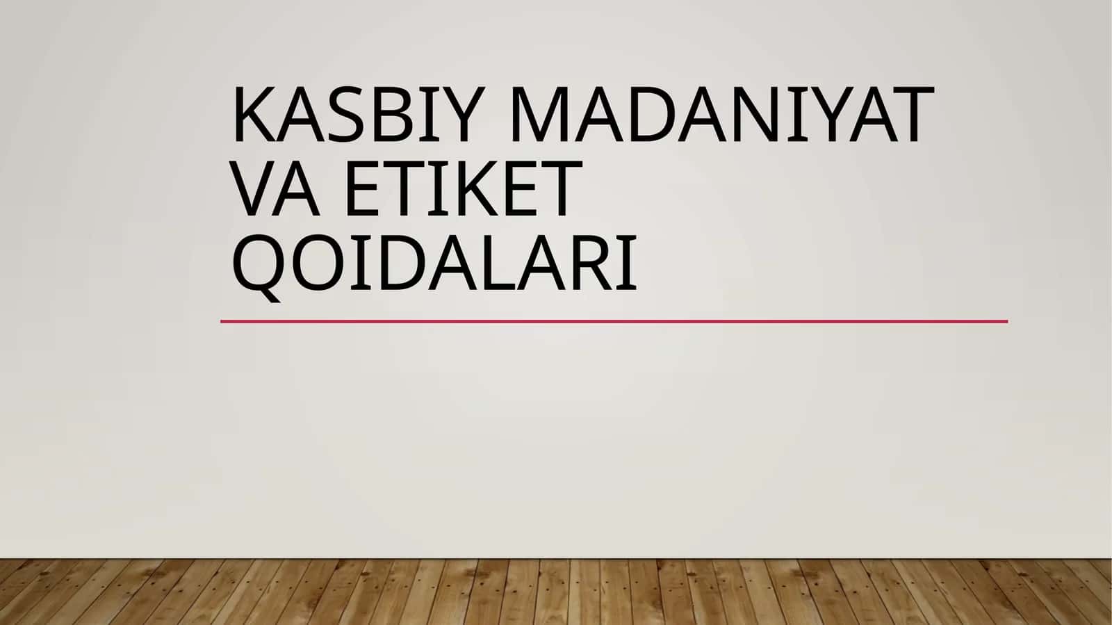 Jamoat joylarida o‘zini tutish qoidalari 1