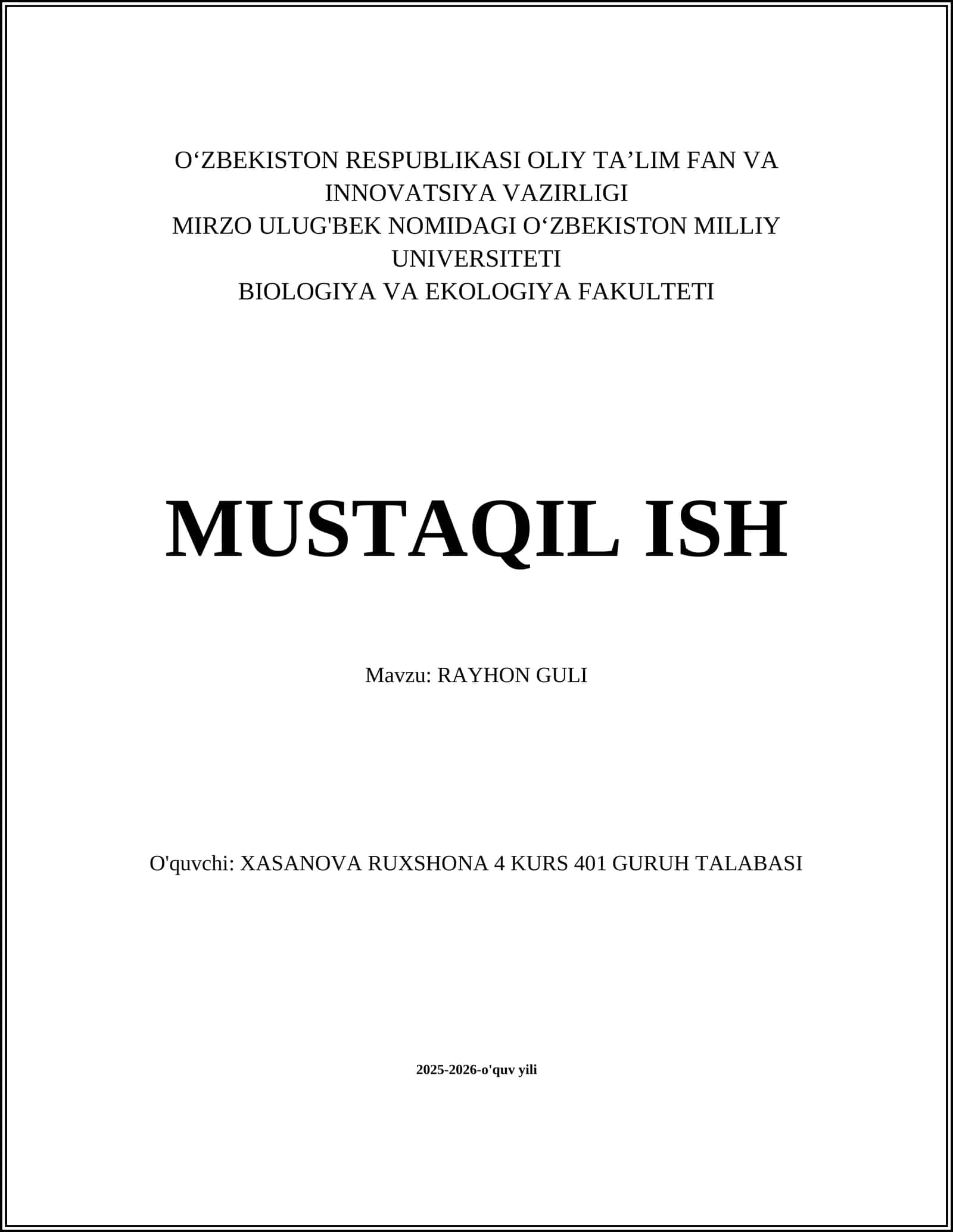 RAYHON GULI 1