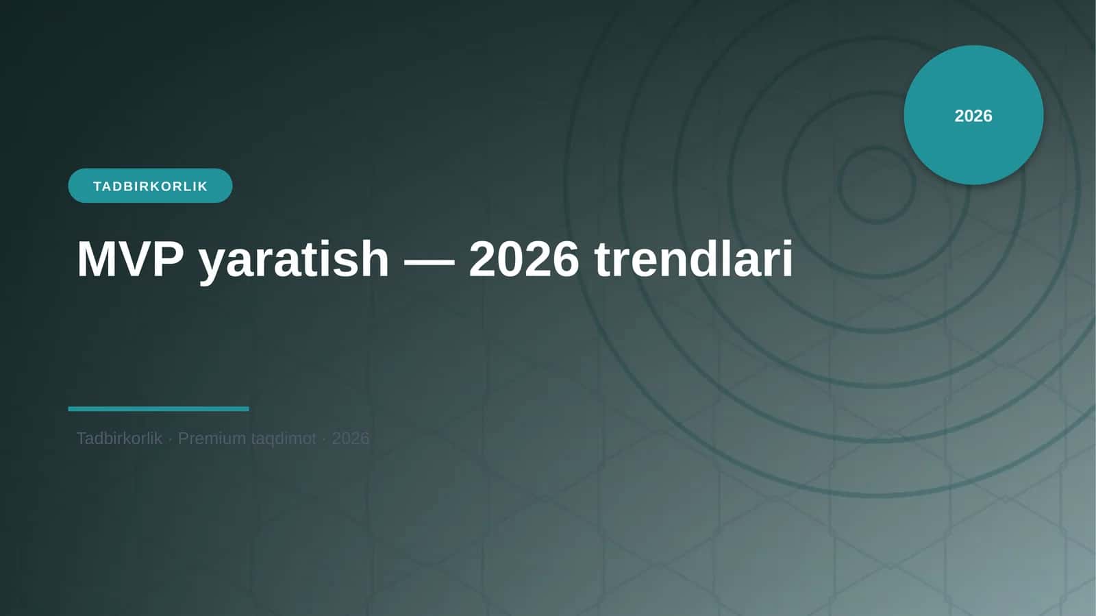 MVP yaratish — 2026 trendlari 1