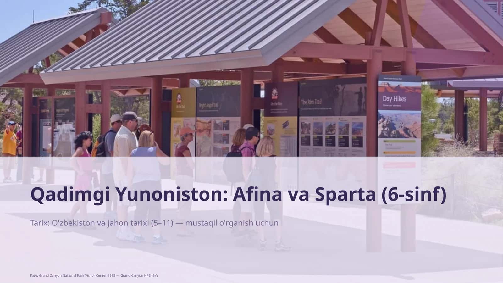 Qadimgi Yunoniston: Afina va Sparta (6-sinf) 1