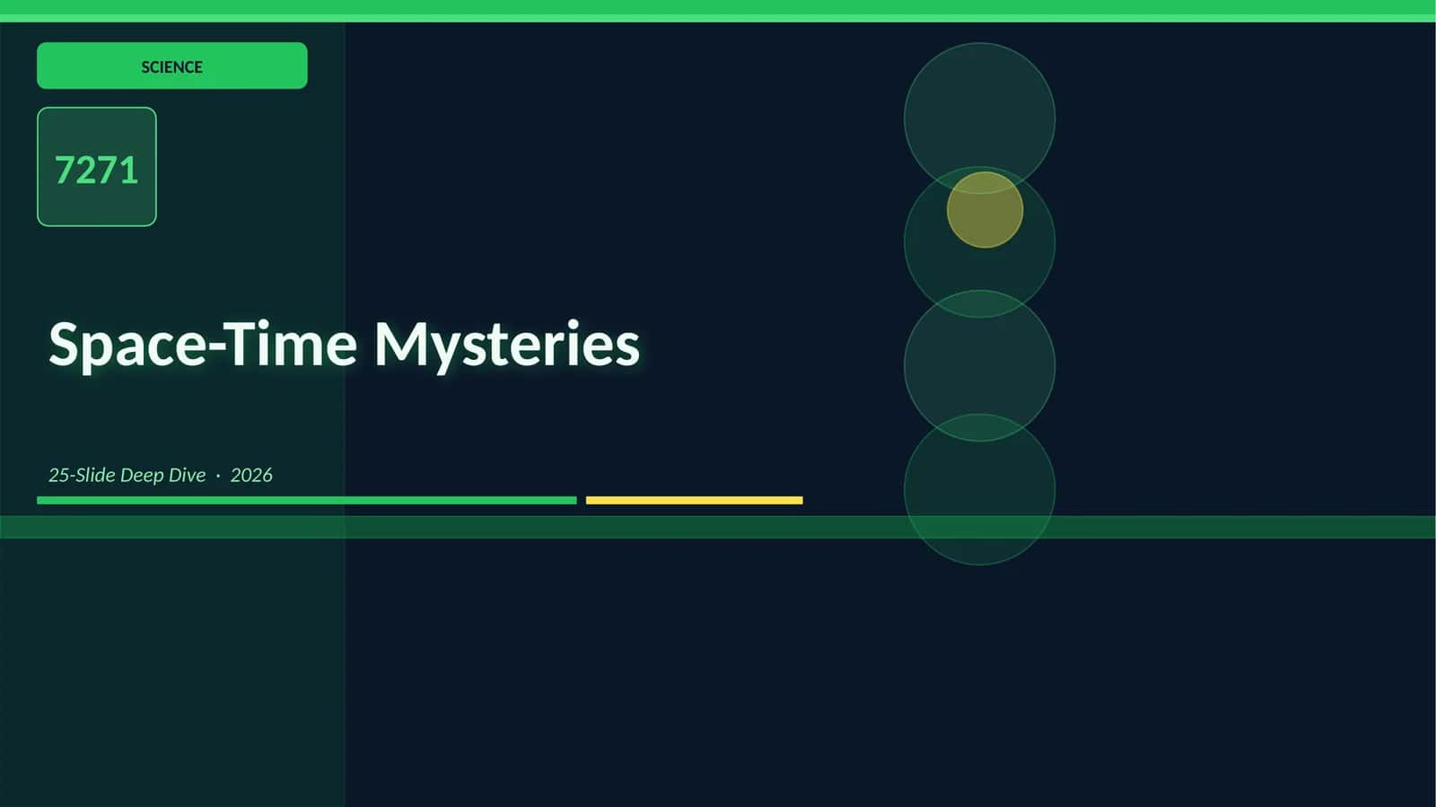 Space-Time Mysteries 1