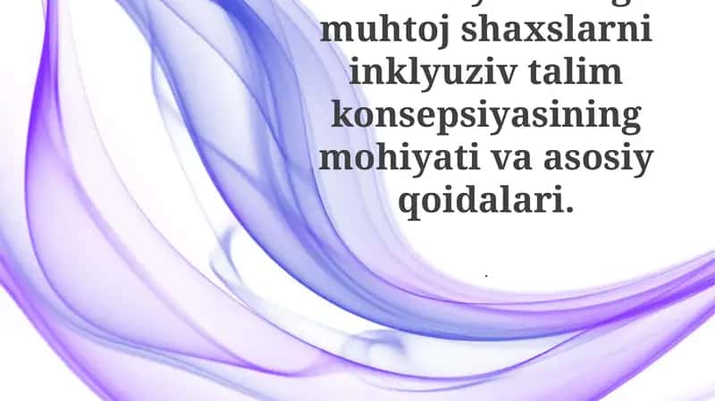 Inklyuziv Ta'limni aniqlash 1
