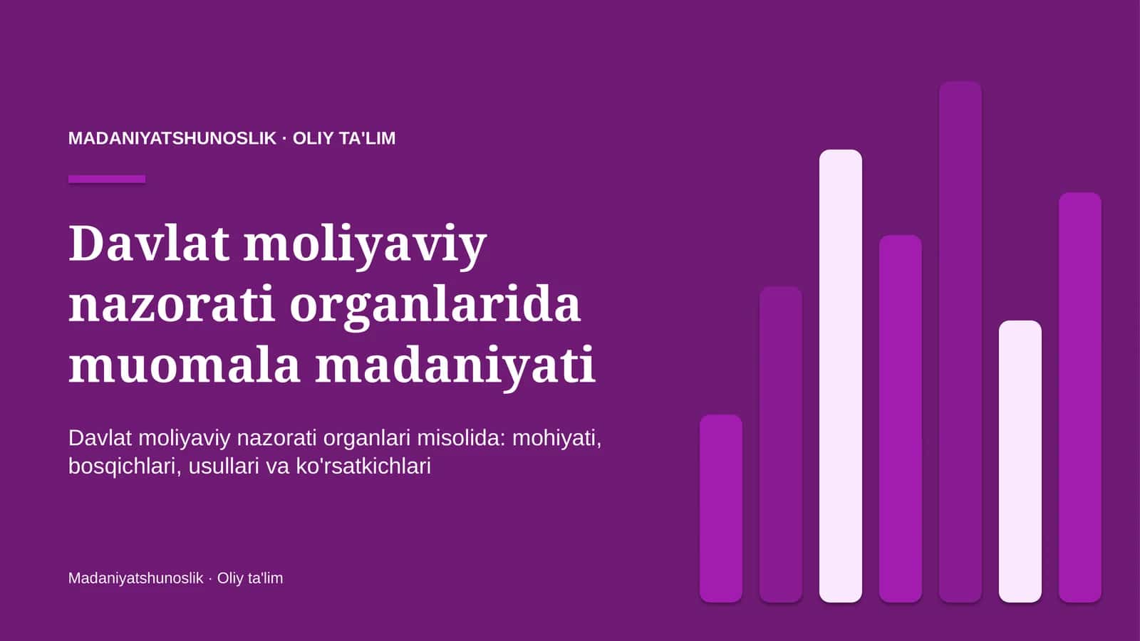 Muomala madaniyati: mohiyati 1
