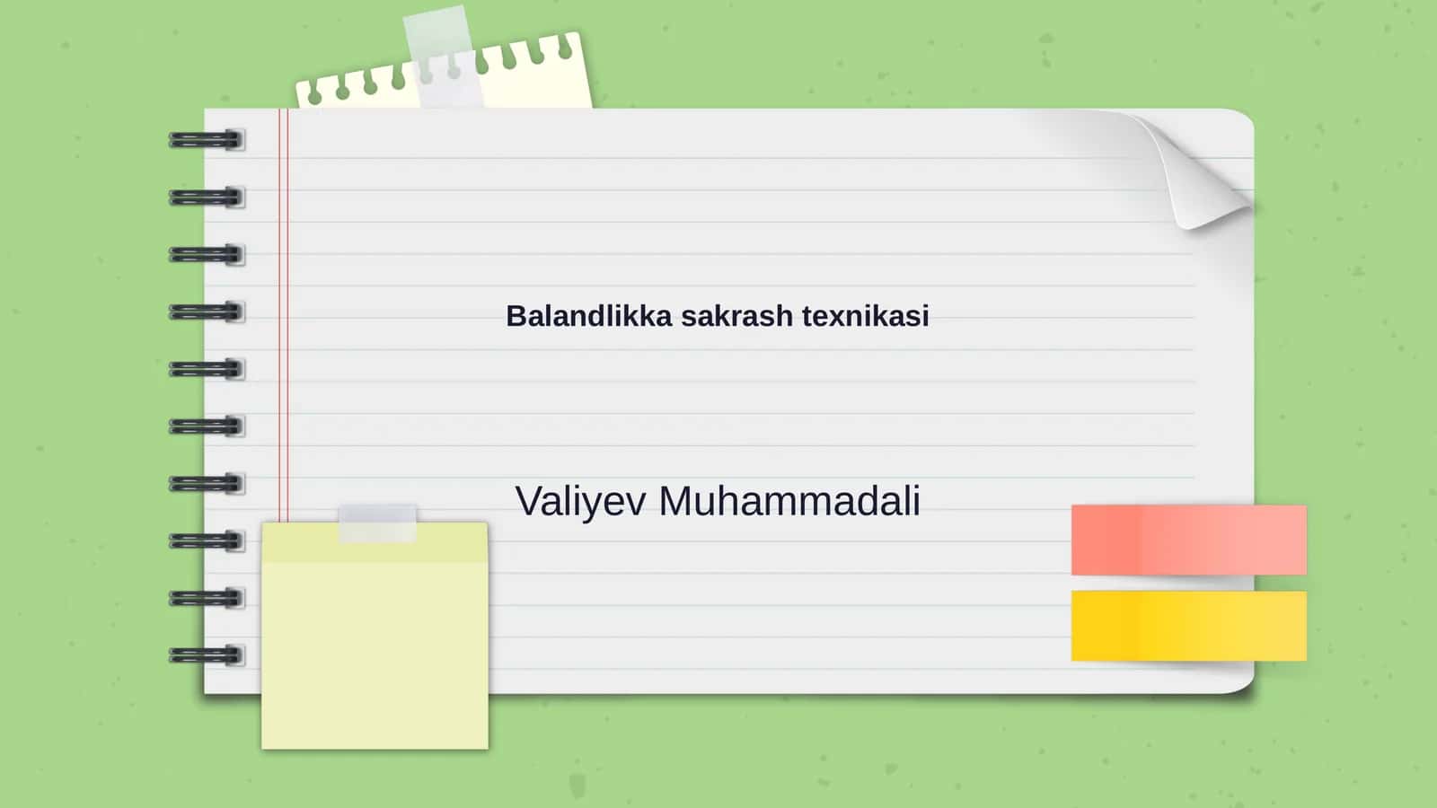 Balandlikka sakrash texnikasi 1