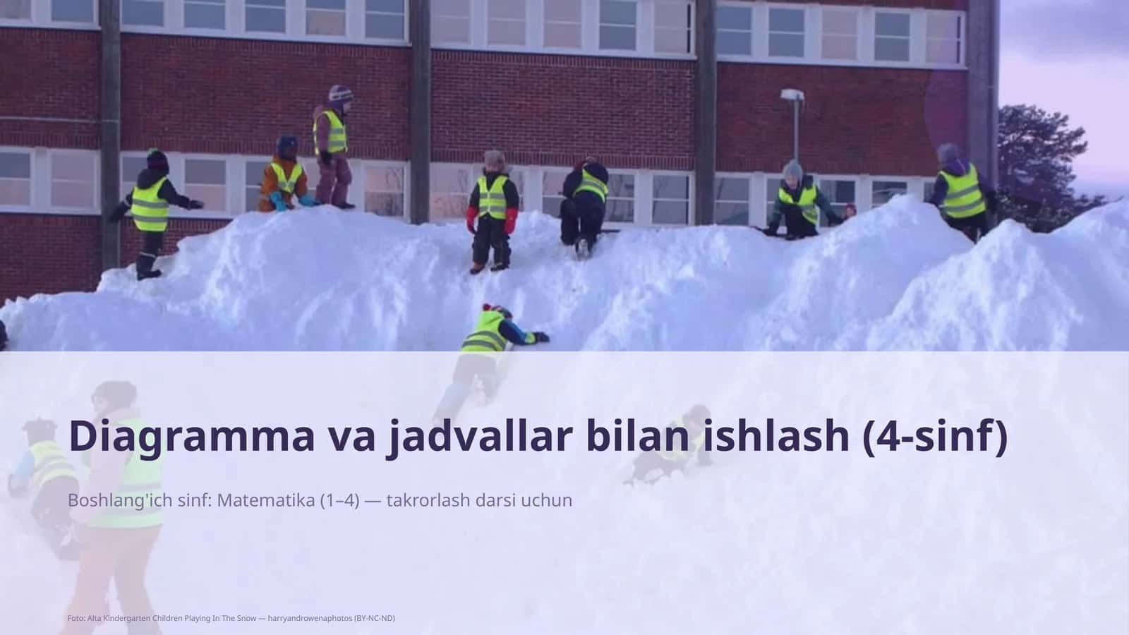 Diagramma va jadvallar bilan ishlash (4-sinf) 1