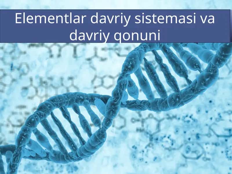 Elementlar davriy sistemasi 1