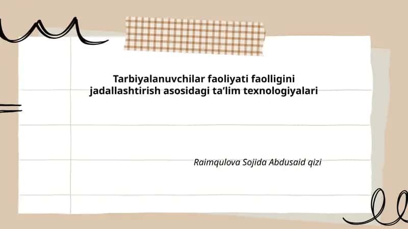 Interfaol ta'lim usullari 1