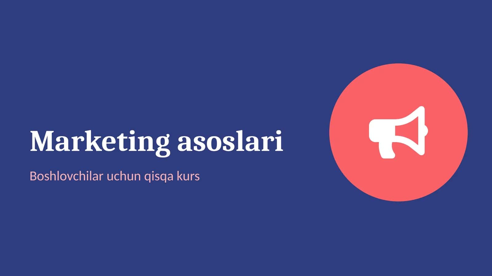 Marketing asoslari 1