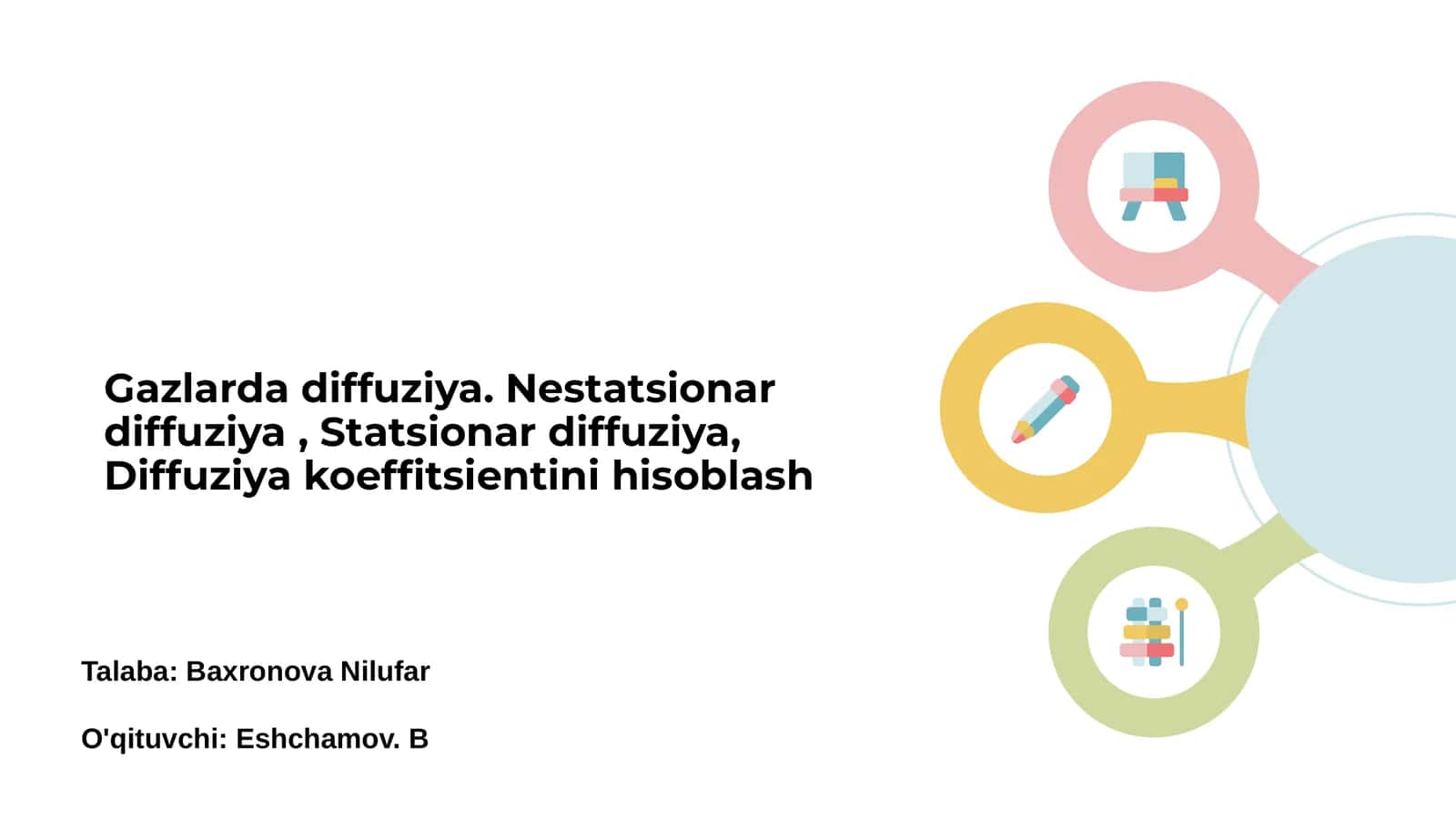 Gazlarda diffuziya 1