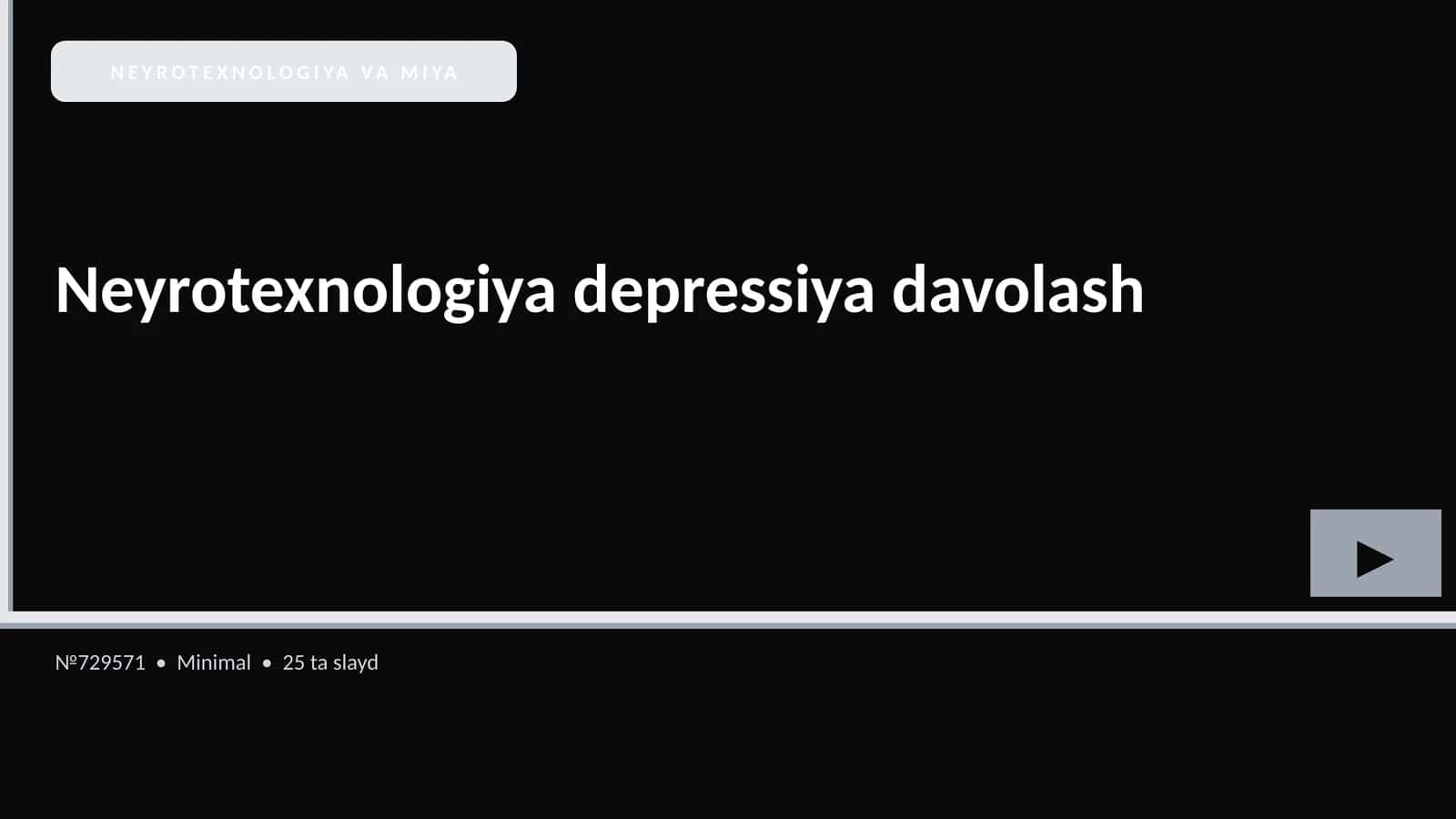 NEYROTEXNOLOGIYA VA MIYA 1